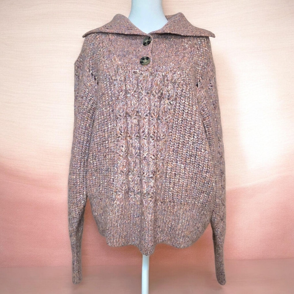 Per Una Cowl Neck Sweater - Lavender Blend Size 18 NWT.